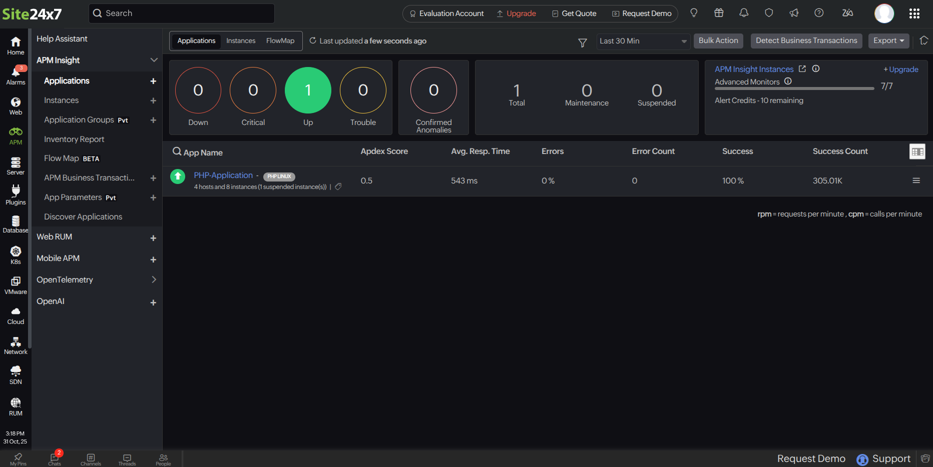 APM monitor added