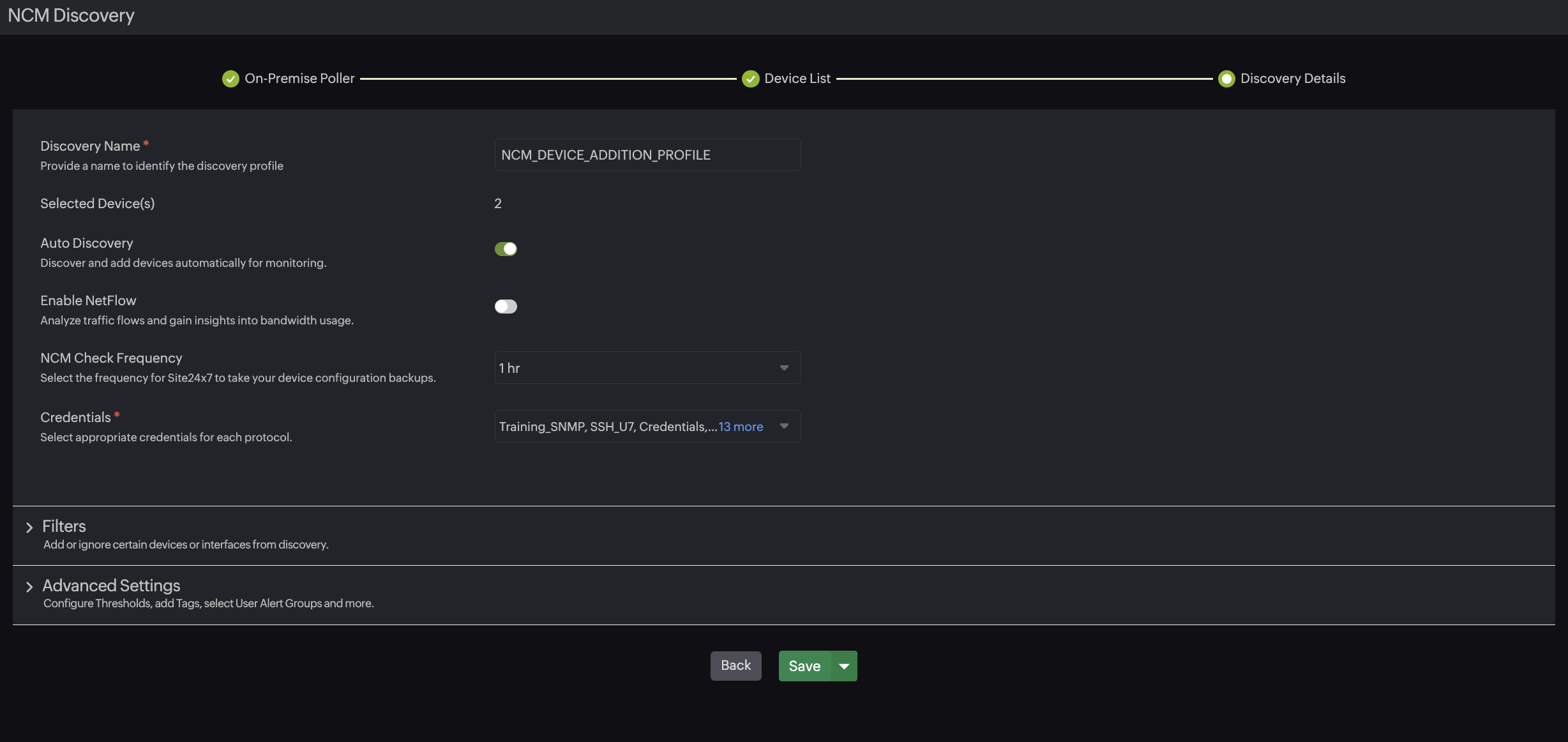 NCM discovery details