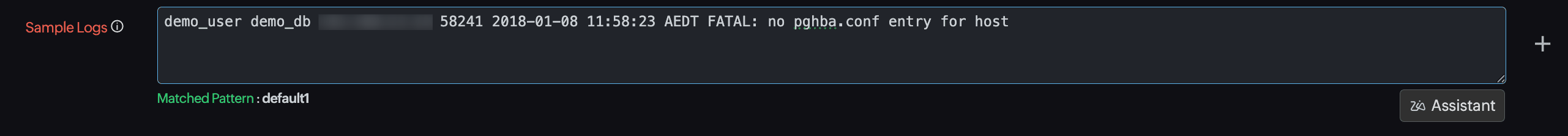 Sample log